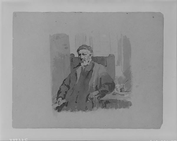 Thomas Sully, Bearded Cleric (from Sketchbook)