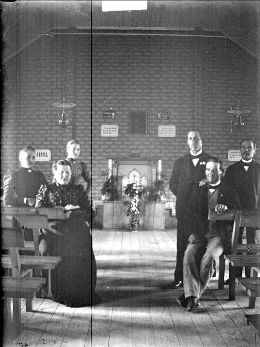 Johan Lundin, Grupporträtt - nykterhetslogen, Marielund, Funbo socken, Uppland