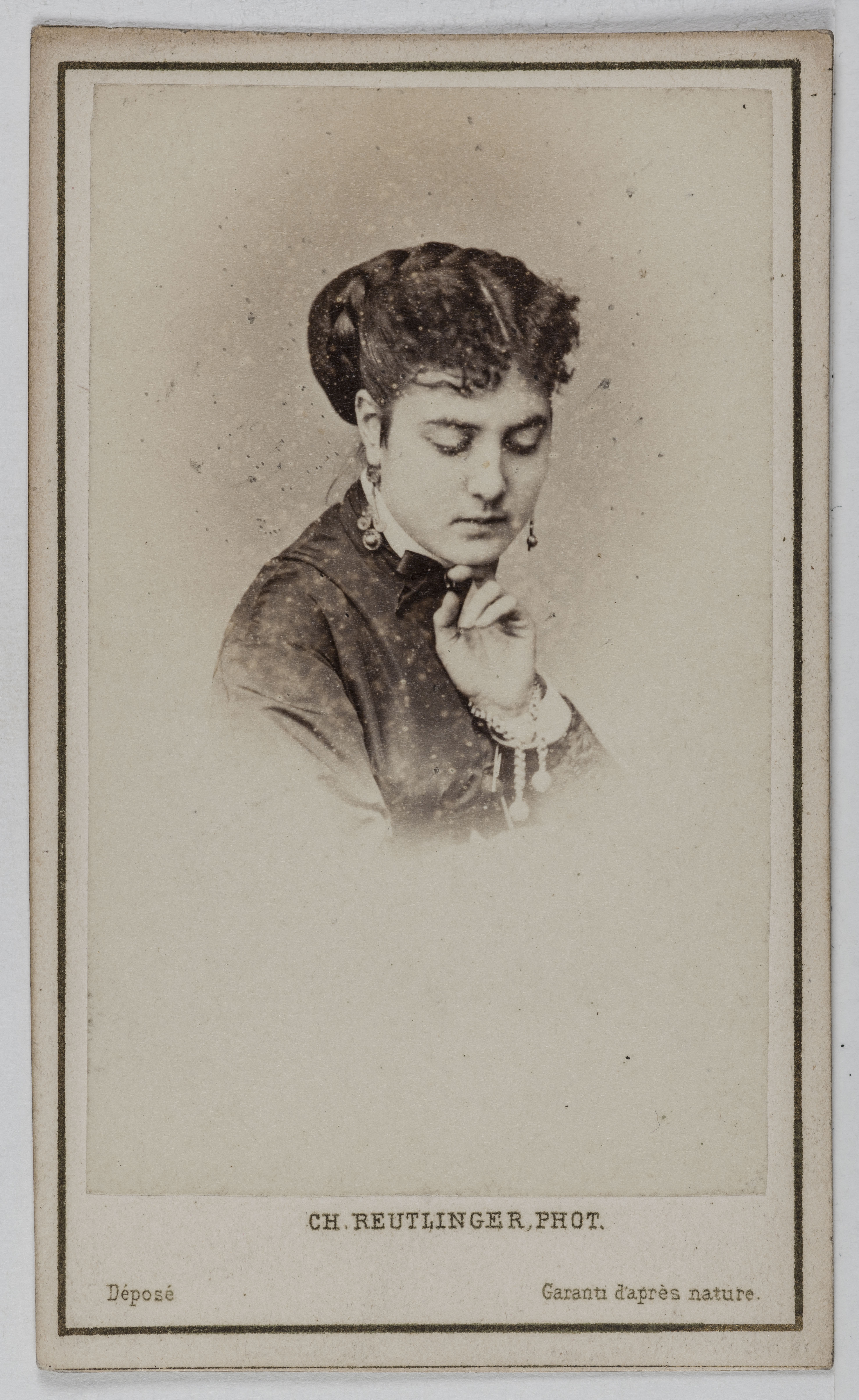 Charles Reutlinger, Portrait de Delphine de Lissy ou Lizy, (actrice)