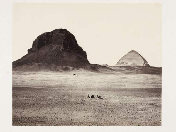 Francis Frith, 'The Pyramids of Dahshoor [Dahshur], from the East', from 'Egypt, Sinai, and Jerusalem: A Series of Twenty Photographic Views by Francis Frith'