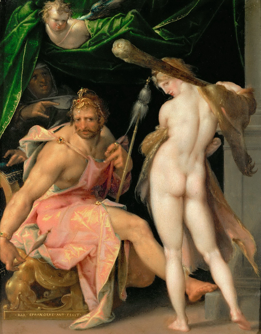 Bartholomeus Spranger, Herakles and Omphale