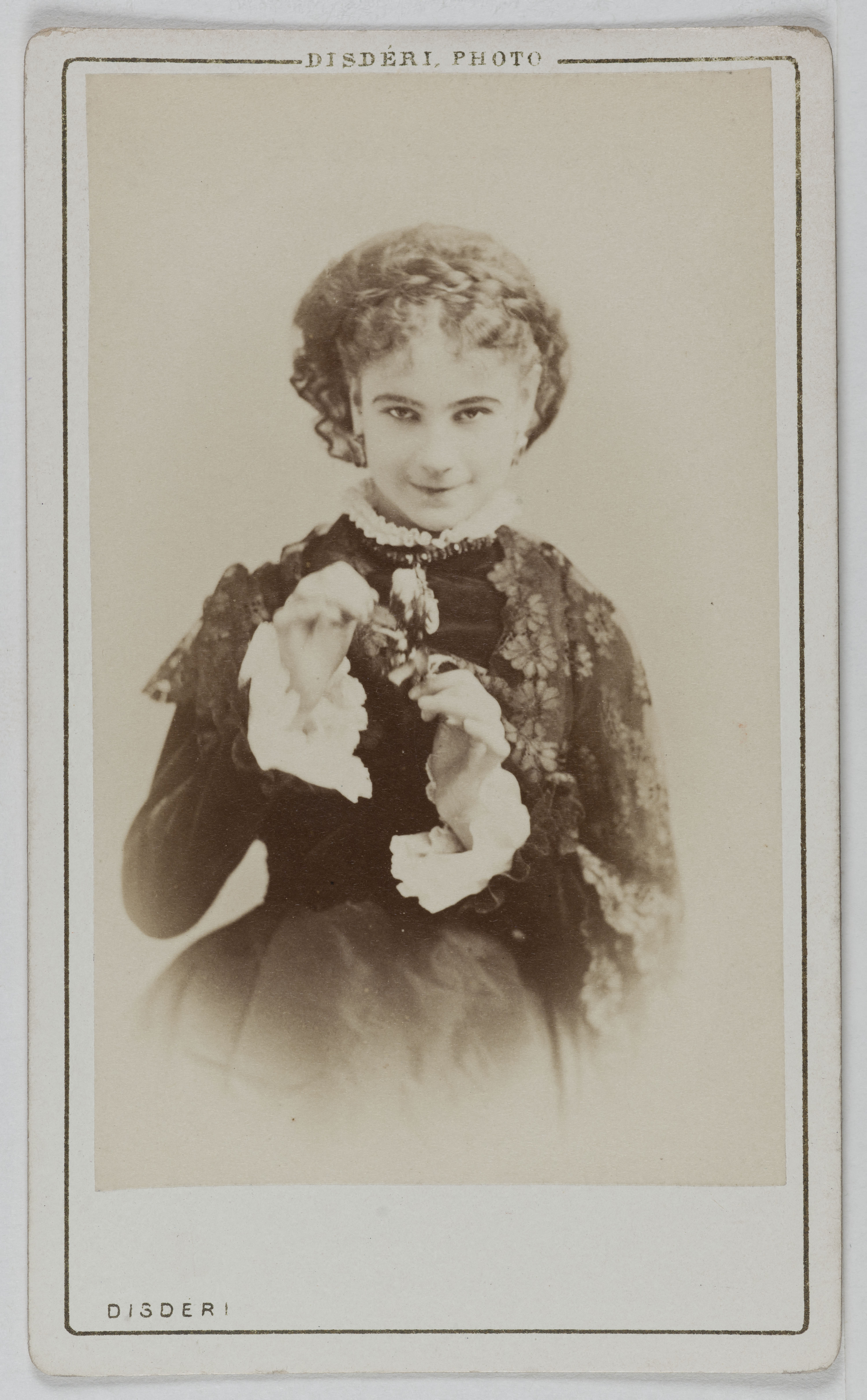 André-Adolphe-Eugène Disdéri, Portrait de Léontine, (actrice)