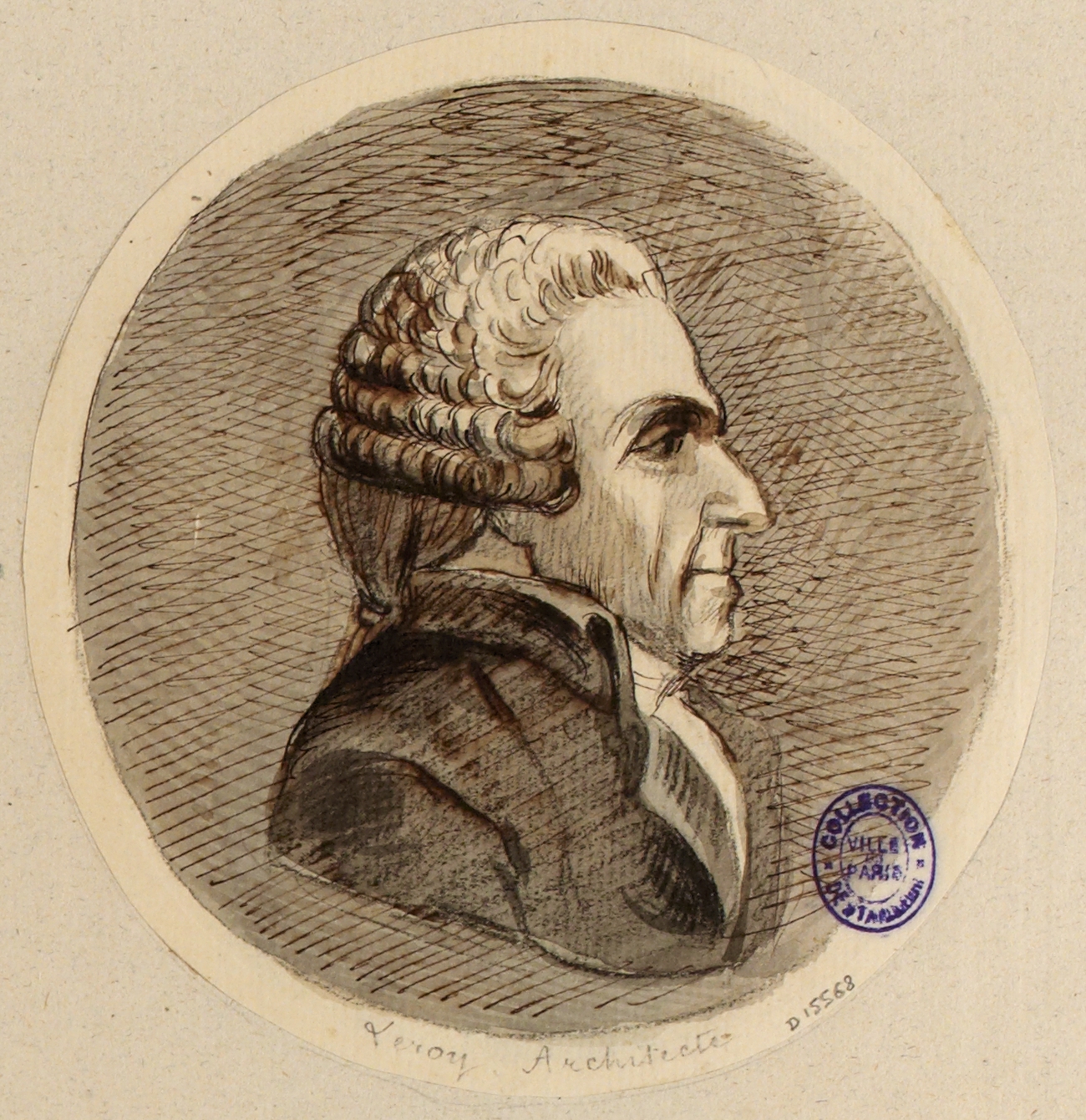 Anonyme, Portrait de l'architecte Leroy