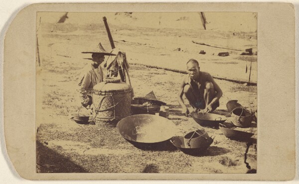 Unknown, A Mender of Pots & Pans [two Asian men, seated]