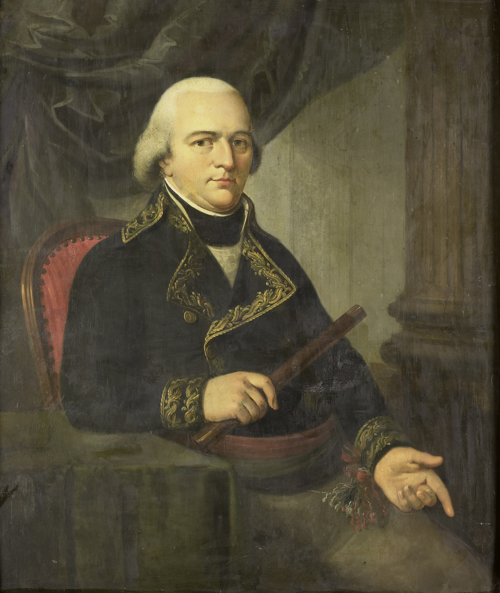 Adriaan de Lelie, Portrait of Pieter Gerardus van Overstraten, Governor-General of the Dutch East Indies