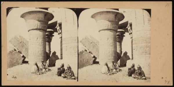 Francis Frith, Stereoscopic photograph of the Temple of Kom Ombo