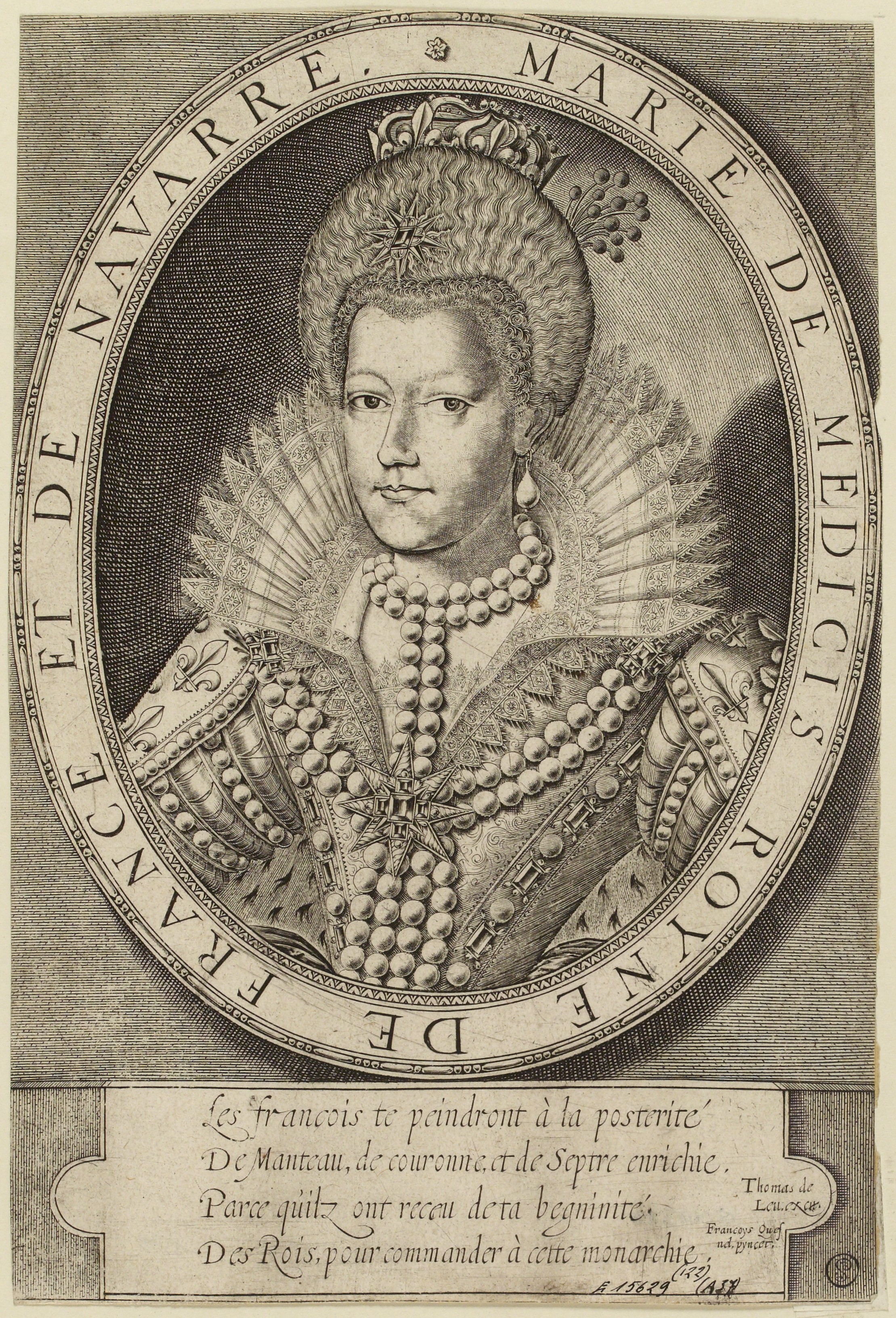 Thomas de Leu, Marie de Medicis Royne de France et de Navarre