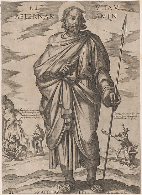 Antonio Tempesta, St. Matthias, from "Christ, Mary, and the Apostles"