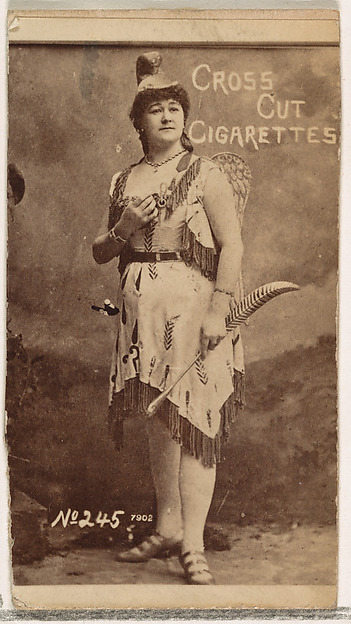 W. Duke, Sons & Co., Card Number 245, from the Actors and Actresses series (N145-1) issued by Duke Sons & Co. to promote Cross Cut Cigarettes