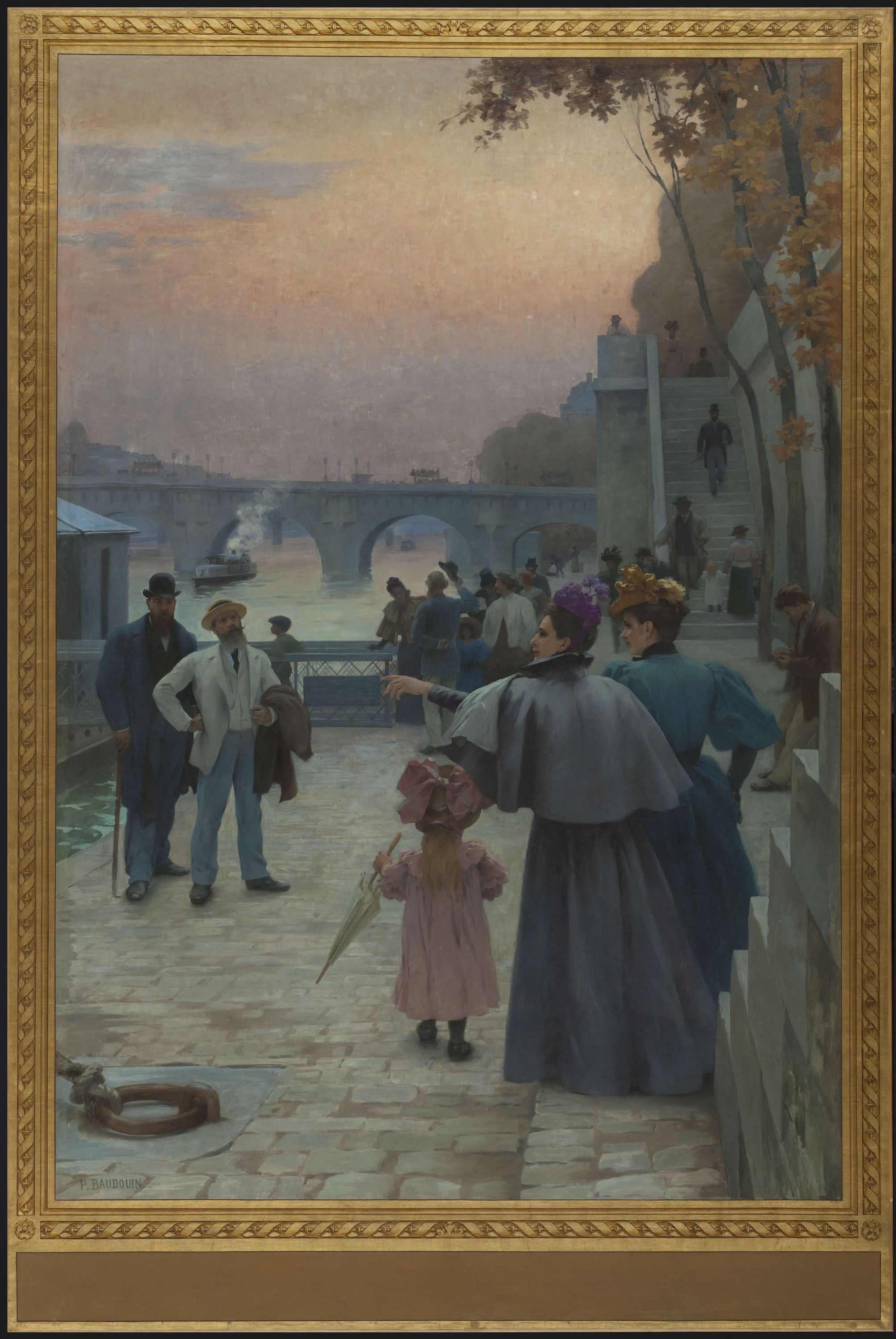 Paul-Albert Baudouin, Le soir à Paris