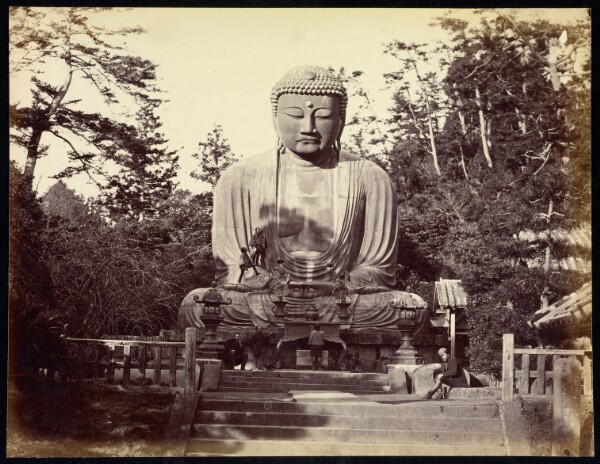 Felice Beato, The Bronze Statue of Dai Bouts, Kamakura
