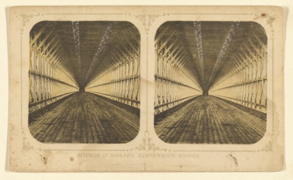 London Stereoscopic and Photographic Company, Interior of Niagara Suspension Bridge