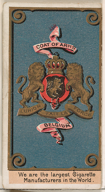 W. Duke, Sons & Co., Leopold II, King of Belgium, from the Rulers, Flags, and Coats of Arms series (N126-2) issued by W. Duke, Sons & Co.