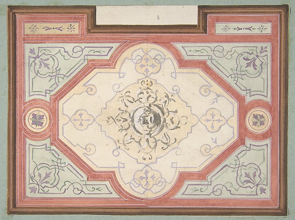 Jules-Edmond-Charles Lachaise, Design for the decoration of a ceiling
