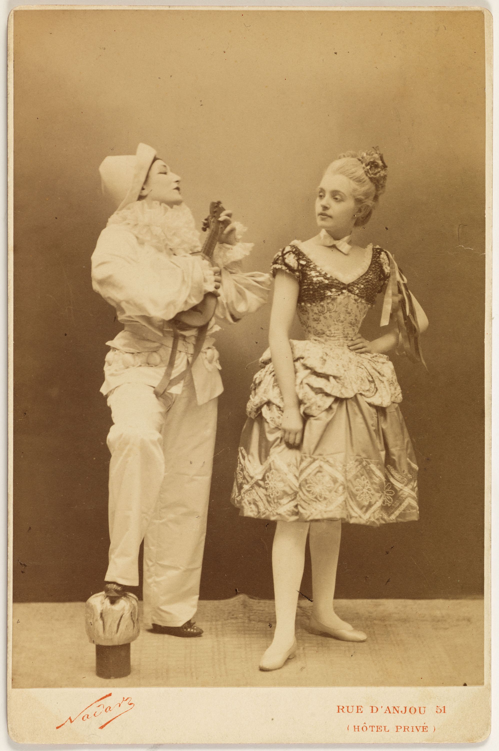 Atelier Nadar, Portrait de Sarah Bernhardt (1844-1923) et Réjane