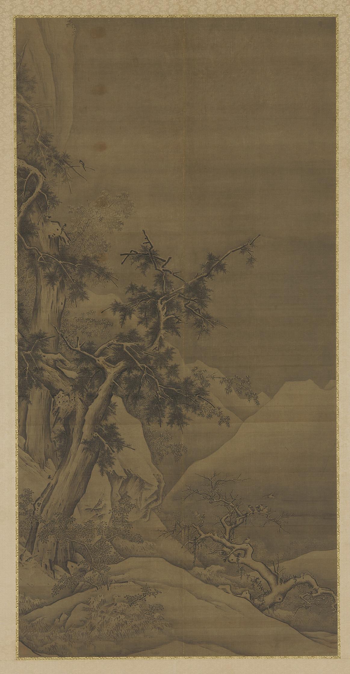 Formerly attributed to Li Di, Birds in wintry trees