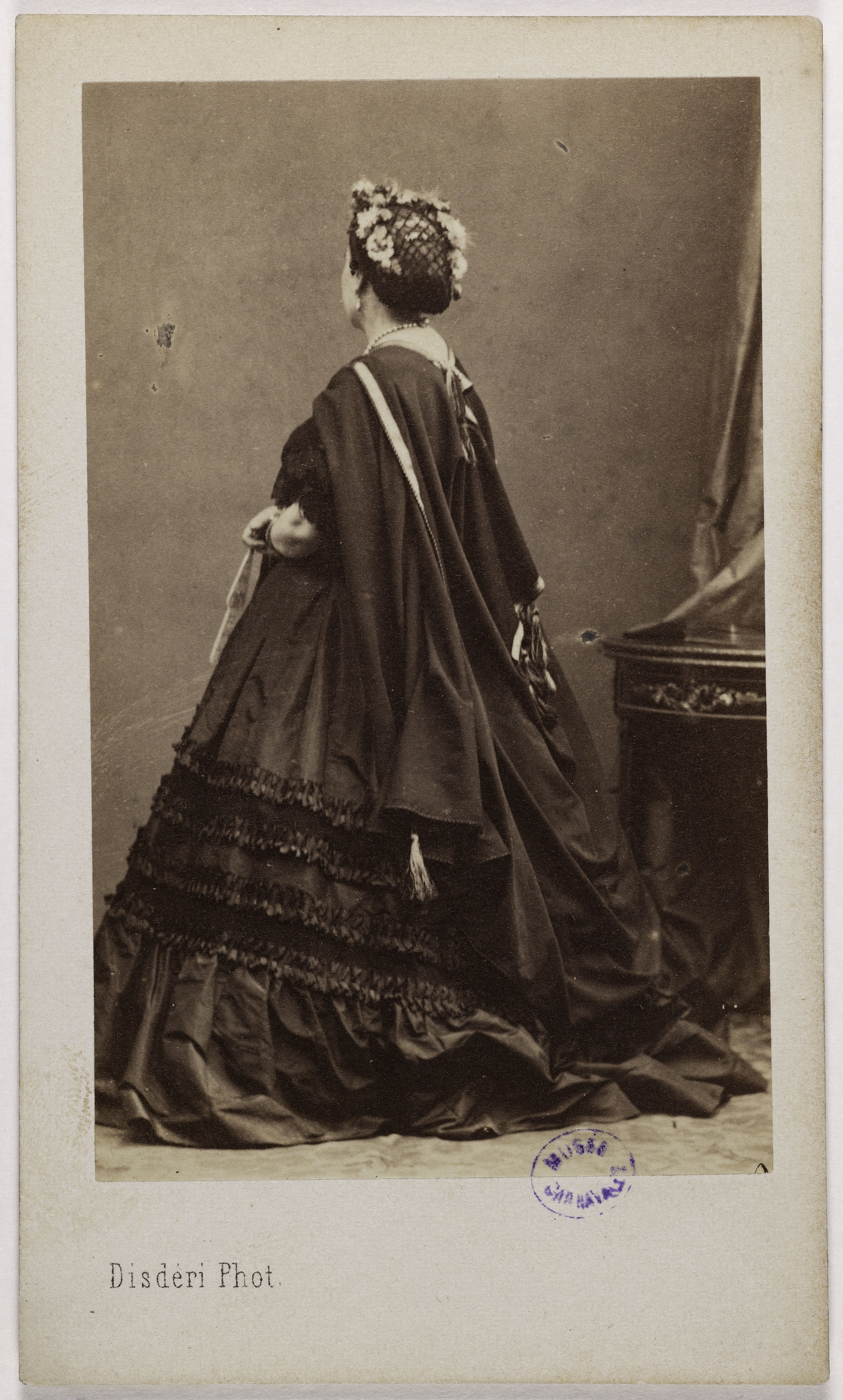 André-Adolphe-Eugène Disdéri, Portrait de la Princesse Mathilde Bonaparte (Princesse de Demidoff), (1820-1904), (fille de Jérôme Bonaparte, cousine germaine de Napoléon III)