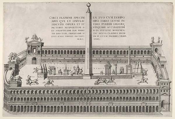 Anonymous, Circus Flaminius in Rome, from "Speculum Romanae Magnificentiae"