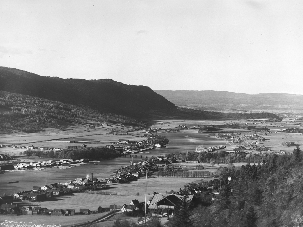 Anders Beer Wilse, Prot: Drammensdalen fra Aasen Oct. 1900