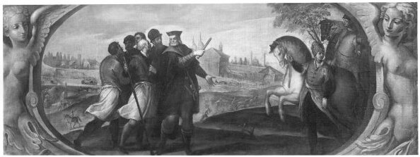 Palma il Giovane, six citizens after war scene