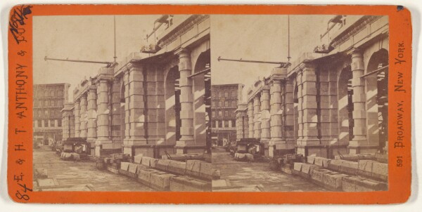Edward and Henry T. Anthony & Co., The New Post Office in Course of Erection. [New York City]