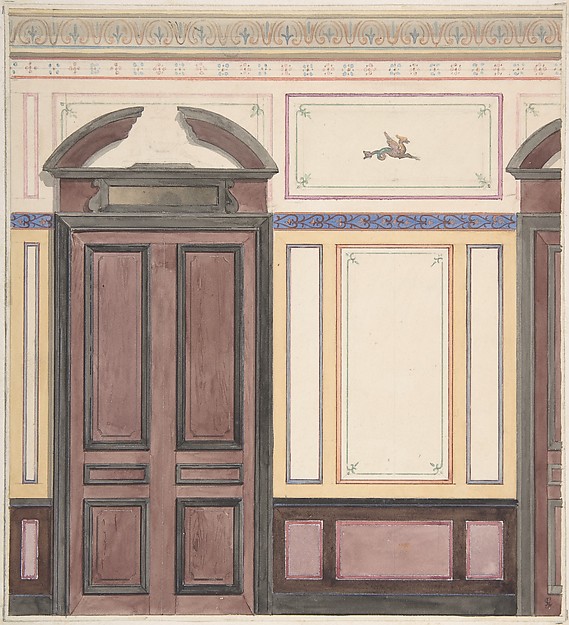 Jules-Edmond-Charles Lachaise, Design for Wall Paneling, Deepdene, Dorking, Surrey
