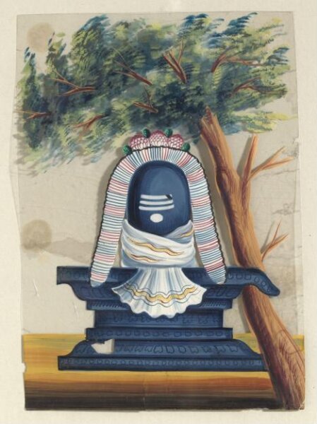 Unknown, One of three paintings of Hindu deities.