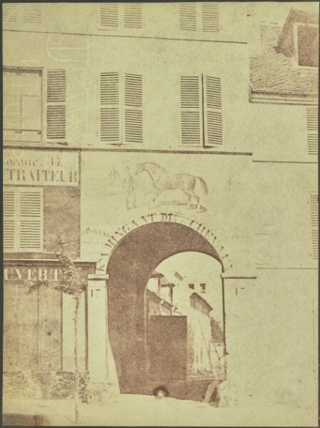 Hippolyte Bayard, [The Sign of the Horse Seller, Kamingant, 17 rue des Moulins]