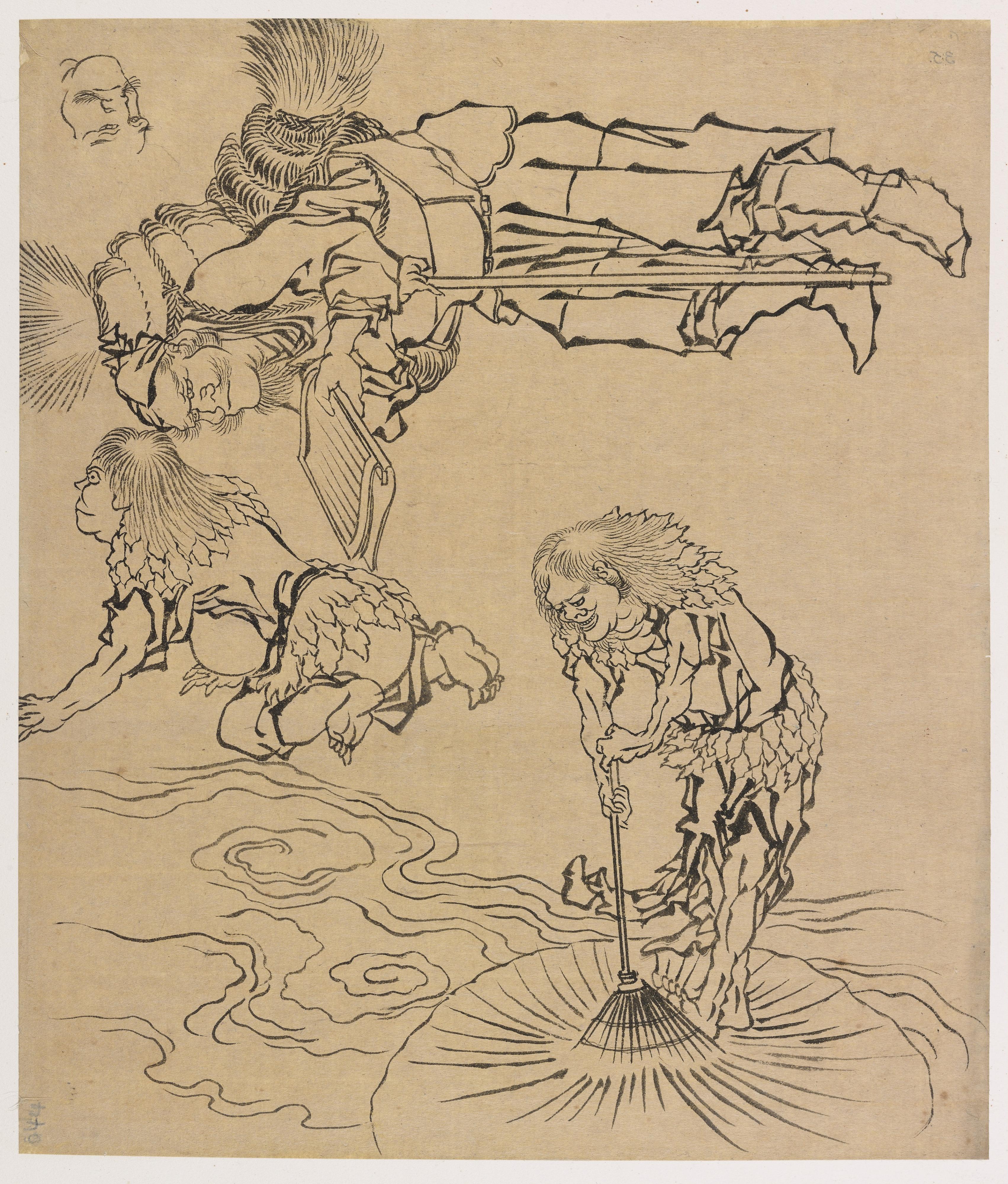 Katsushika Hokusai, Legendary beings