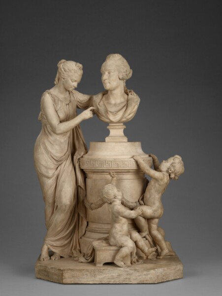 Unknown, Allegorical Group with a Bust of an Architect