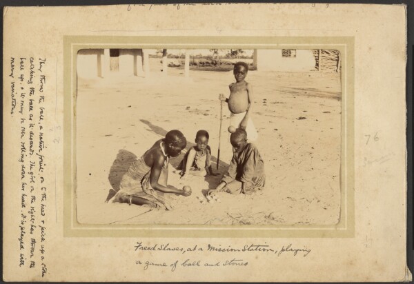 Unknown, [Young Black girls playing is a sandy area]