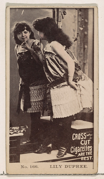 W. Duke, Sons & Co., Card Number 166, Lily Dupree, from the Actors and Actresses series (N145-2) issued by Duke Sons & Co. to promote Cross Cut Cigarettes