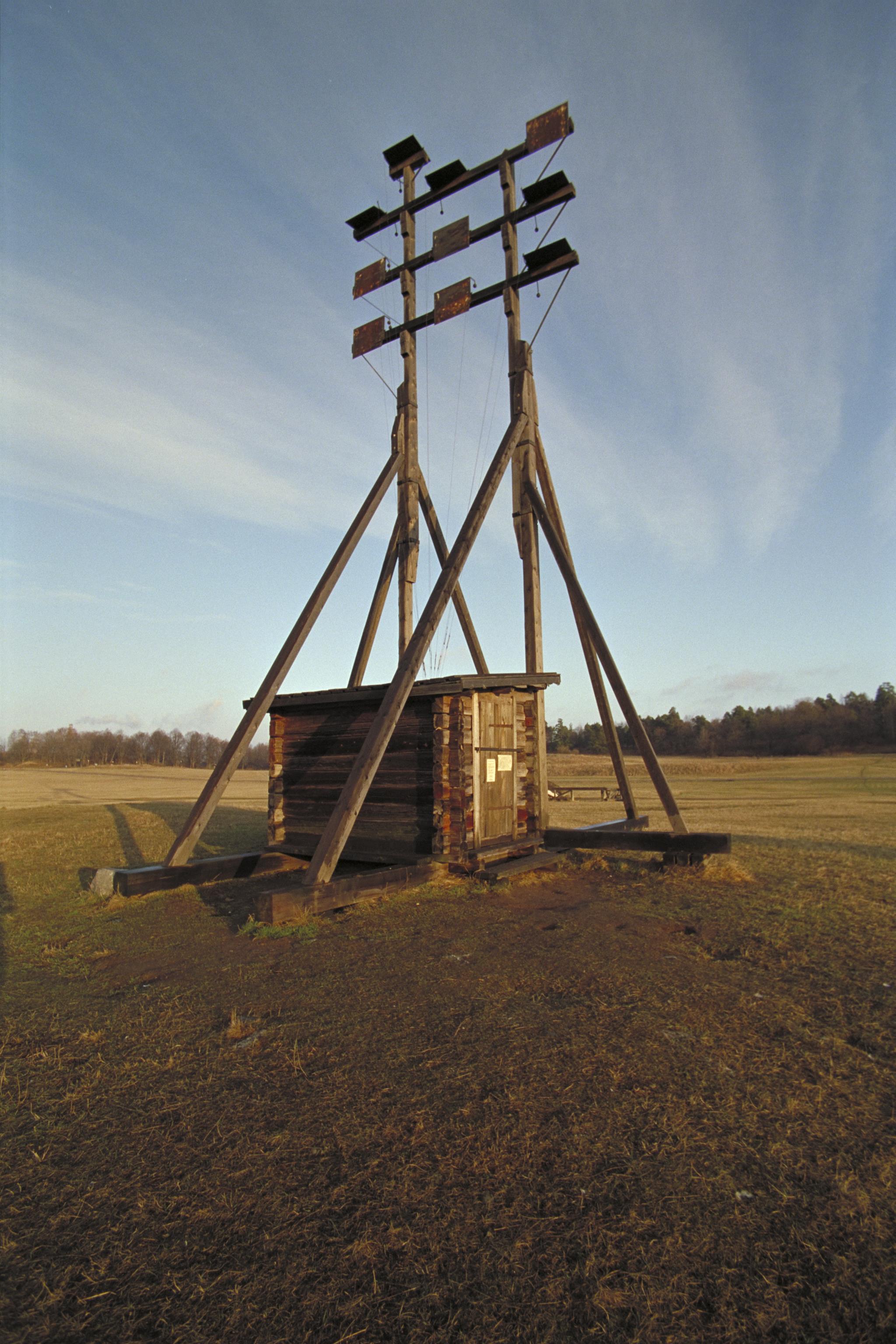 Bengt A Lundberg, Optiska telegrafen på Gärdet