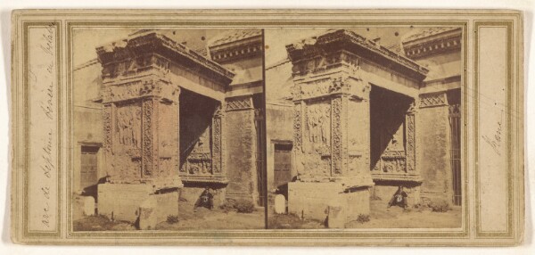 Unknown, [Arc de Septime Severe en Velabre, Rome]