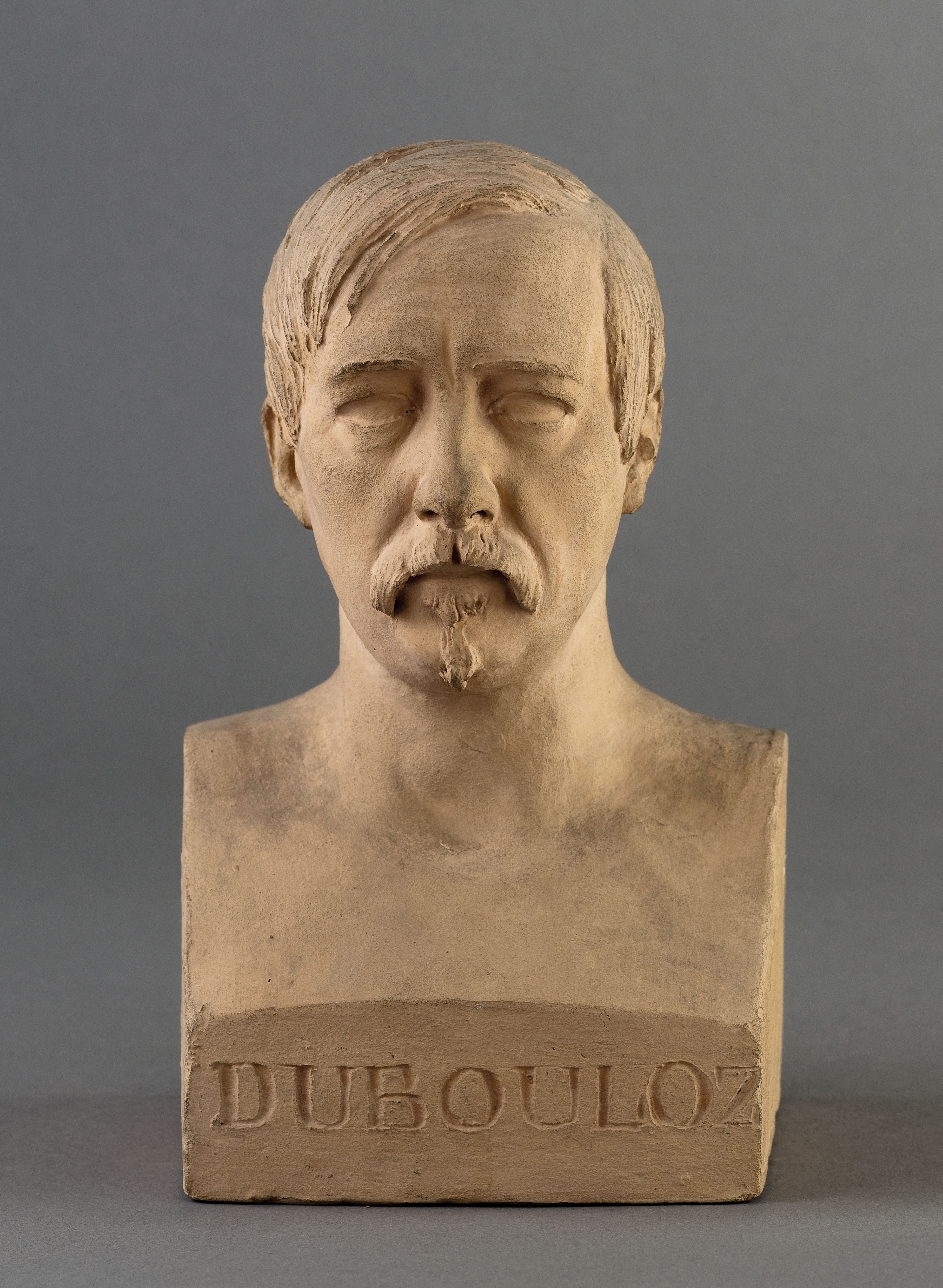 Jean Pierre Dantan, Portrait sérieux du peintre Jean-Auguste Dubouleau, dit Dubouloz (1800-1870).