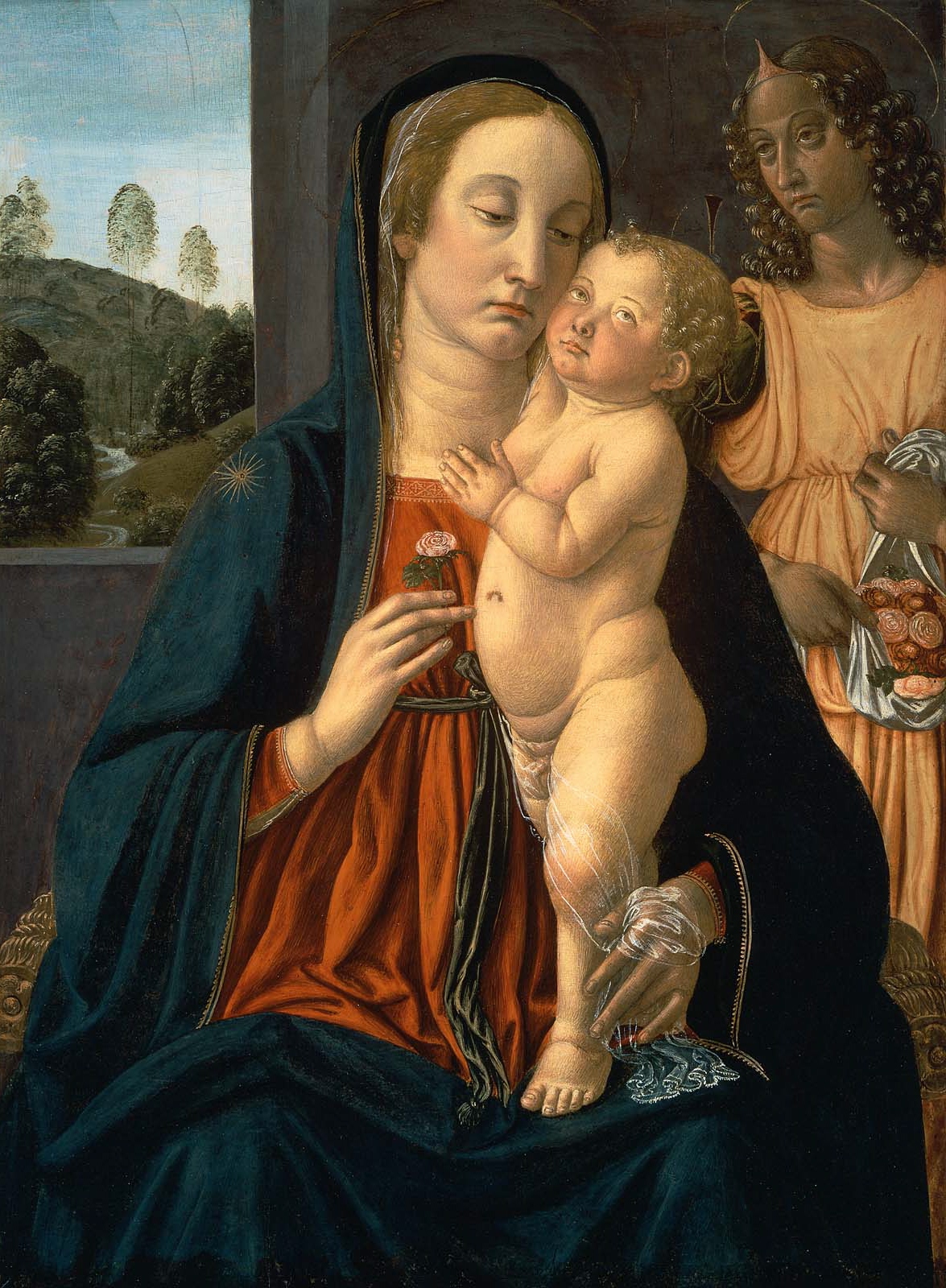 Cosimo Rosselli, Virgin and Child with an Angel