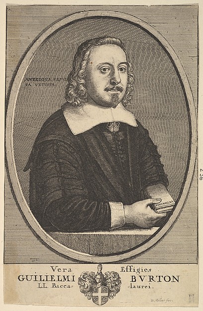Wenceslaus Hollar, Vera Effigies Guilielmi Burton / L.L. Baccalaurei