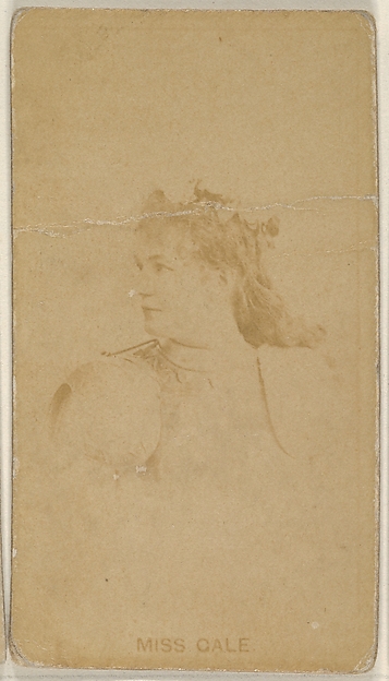Allen & Ginter, Miss Gale, from the Actors and Actresses series (N45, Type 8) for Virginia Brights Cigarettes