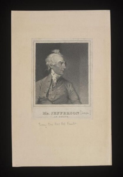 Unknown, Mr Jefferson as Solus