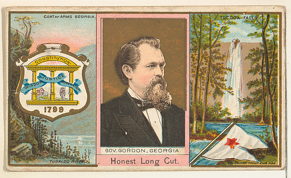 W. Duke, Sons & Co., Governor Gordon, Georgia, from "Governors, Arms, Etc." series (N133-1), issued by Duke Sons & Co.