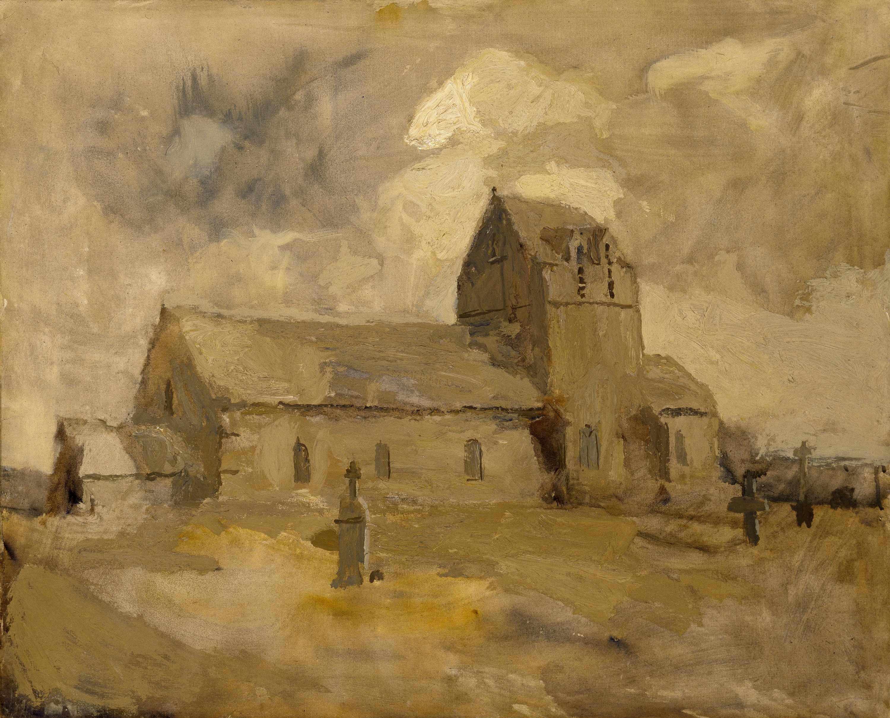 Frank Edwin Scott, Village Church and Cemetery, Brittany