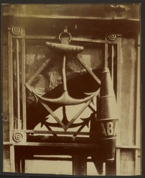 Eugène Atget, Enseigne quai de Béthune 38