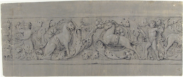 Anonymous, French, 19th century, Design for a Decorative Frieze