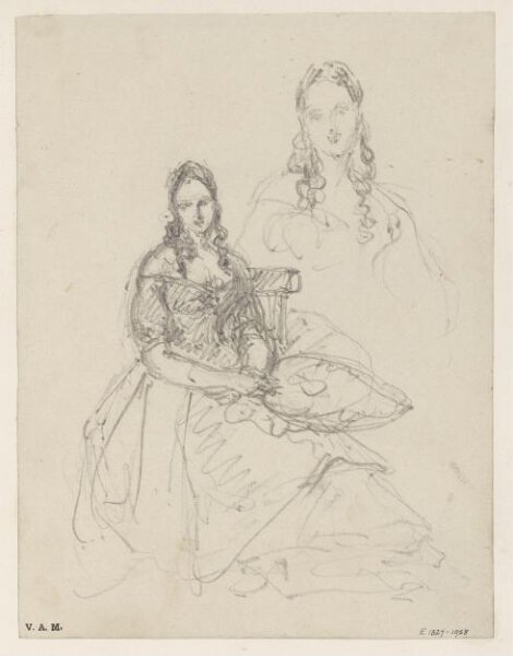 George Chinnery, A Western woman with a fan