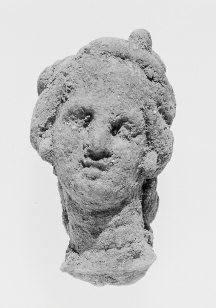 Unknown, Head with Melon Coiffure and Wreath