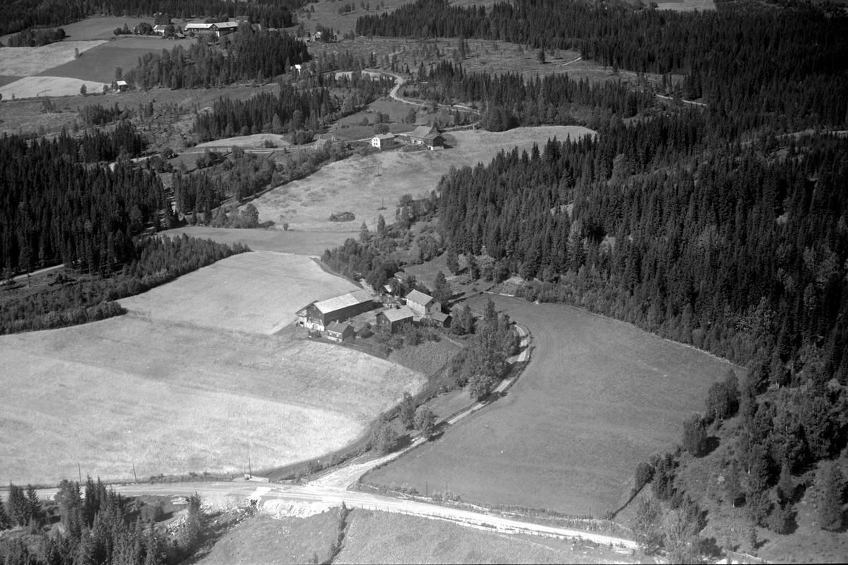 Anno Domkirkeodden, Flyfoto av Kolostuen gard, Moelv.