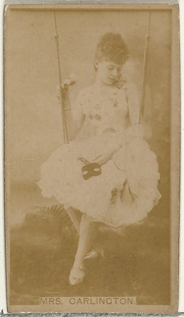W. Duke, Sons & Co., Mrs. Carlington, from the Actors and Actresses series (N145-8) issued by Duke Sons & Co. to promote Duke Cigarettes