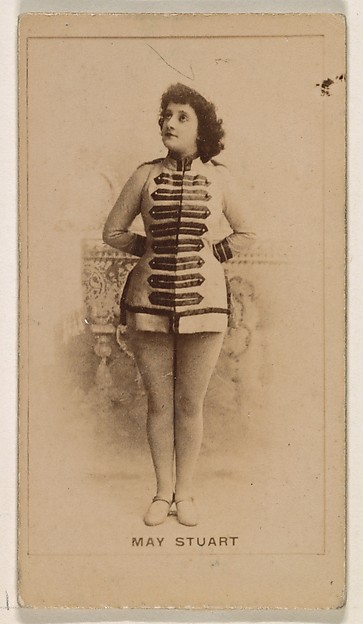 Kinney Brothers Tobacco Company, May Stuart, from the Actresses series (N245) issued by Kinney Brothers to promote Sweet Caporal Cigarettes