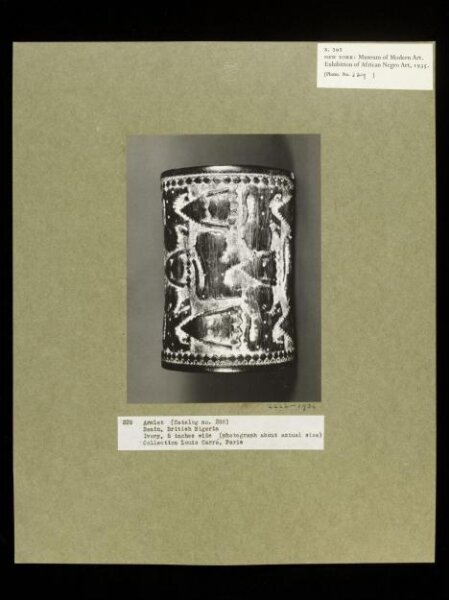 Walker Evans, Armlet.  Benin.