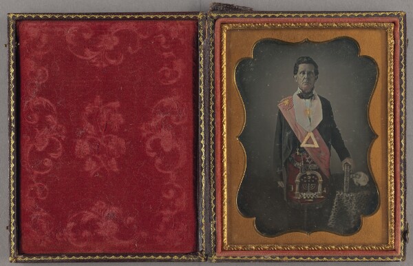 Unknown, [Portrait of a Man in Masonic Costume]